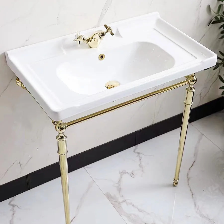 Brittanica - Victorian Exposed Console Cermaic Vantiy set