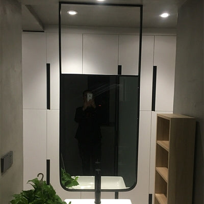 Square Ceiling Mount LED Bathroom Mirror