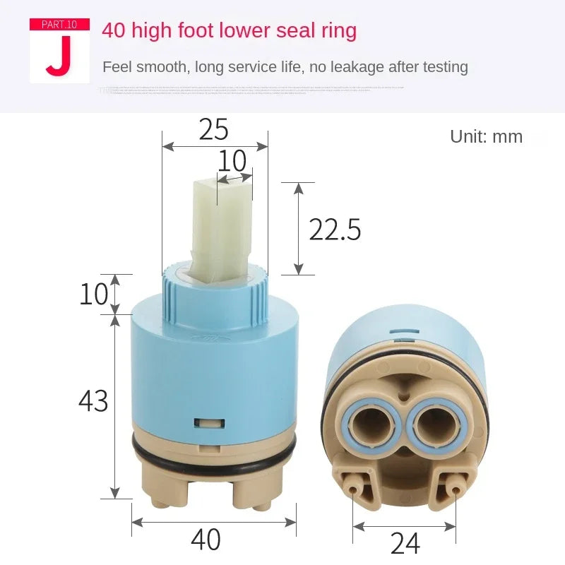 Faucets Mixing Spool Valve 25 MM/35 MM/40 MM Cartridge Ceramic Cartridge Mixer Tap Kitchen Bath Basin Shower Taps Accessories