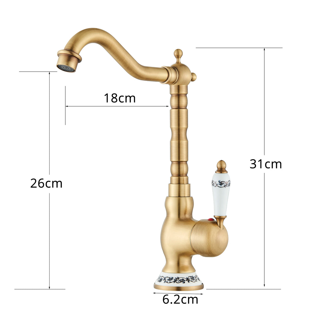 Antique Bronze Brass Victoria Bar Faucet