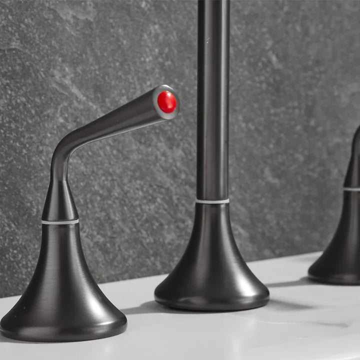 Tear drop 5 holes deck mounted bathtub filler faucet