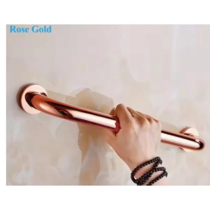 1Piece Brass Bath Shower Safety Grab Bar Handicapped Elderly Towel Hanging Rose Gold Oil Rubbed Bronze Antique Anti-slip Rail