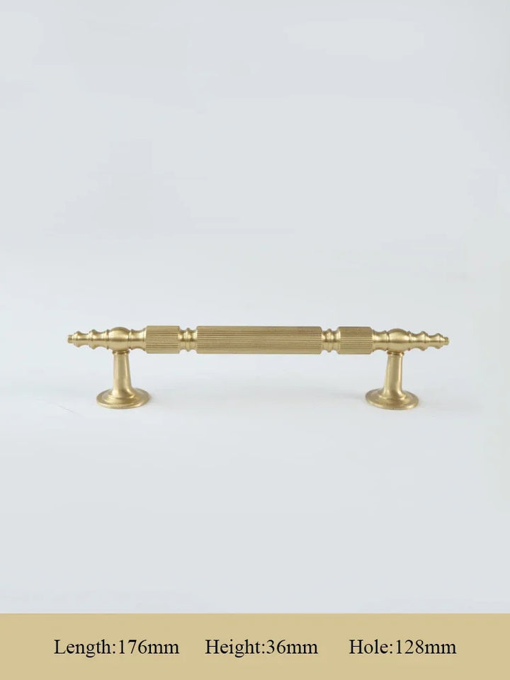 Vertical Grain/Line Design Solid Brass Knobs T Bar Handles Drawer Pulls Kitchen Cabinet Knobs and Handles luxury Hardware
