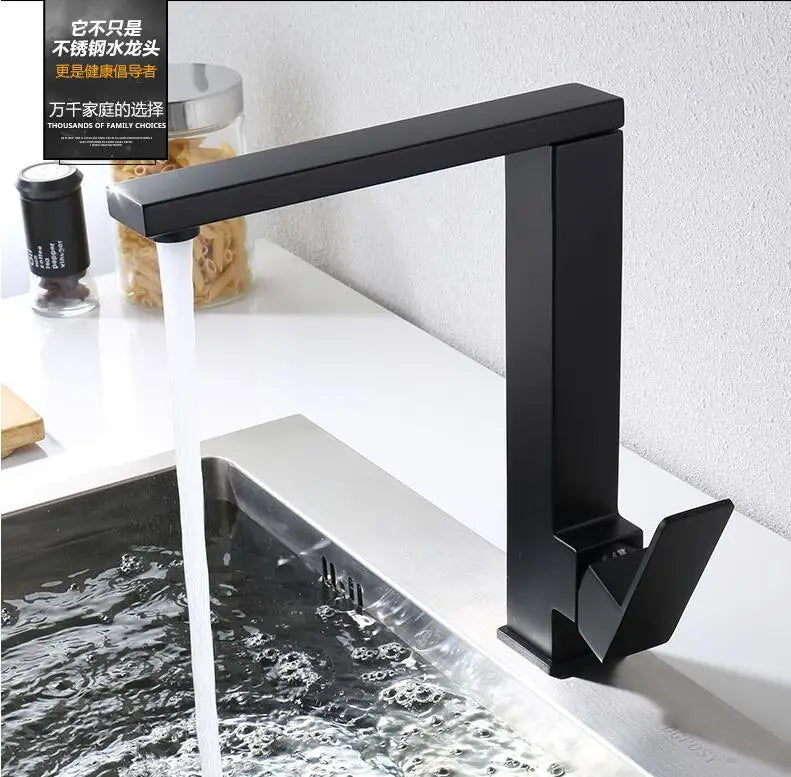 Black Bar stainless steel single hole faucet