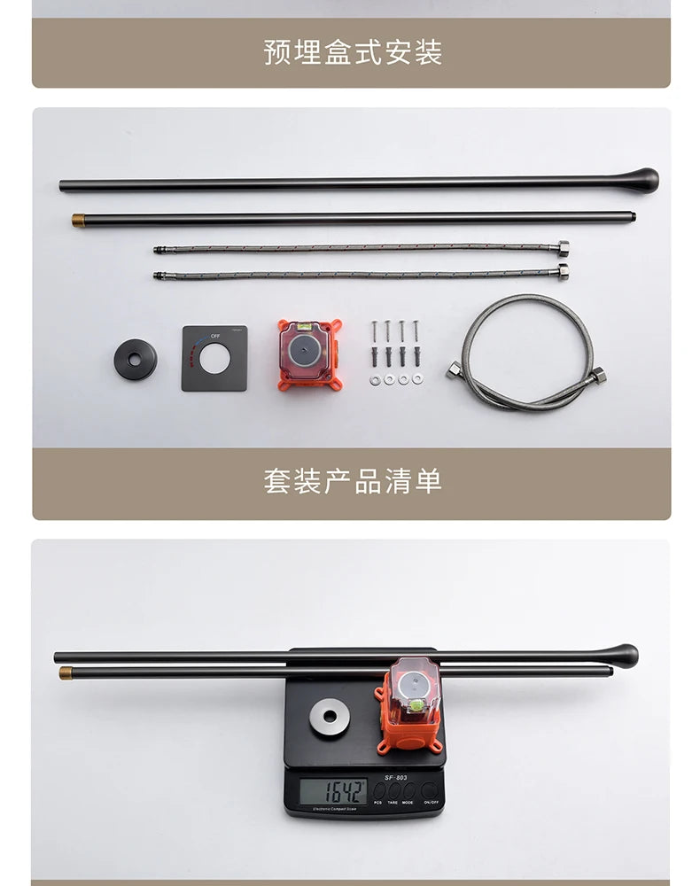 Tear drop digital dial ceiling mounted faucet