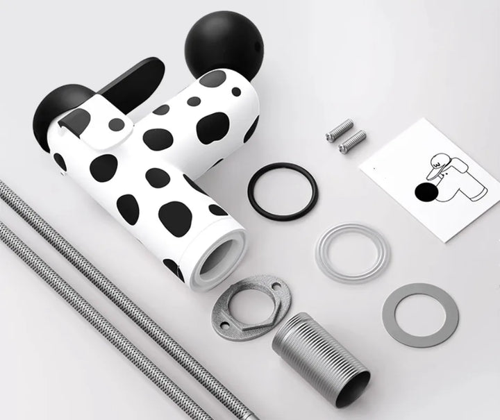 Dalmatian dog single hole bathroom kid faucet