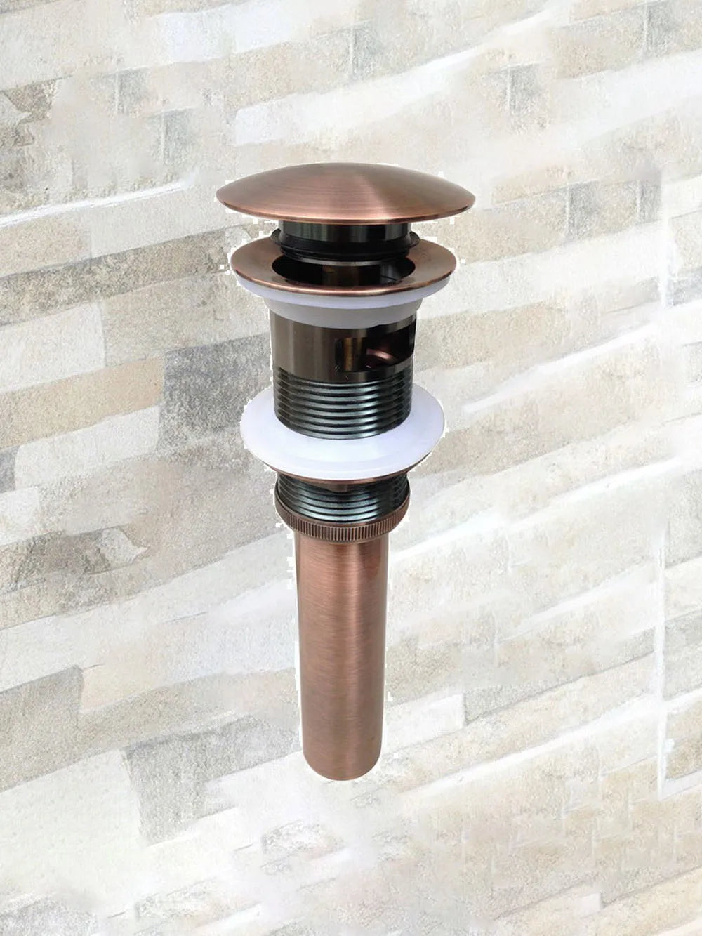 Antique Red Copper Bathroom Lavatory Faucet Vessel Vanity Sink Pop Up Drain Stopper With Overflow Accessories zsd051