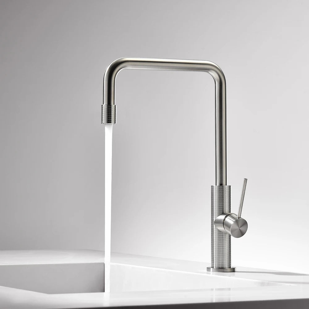 KODO-Brushed Rose Gold/Brushed Gold Kitchen Sink Faucet 304 Stainless Steel 360 Rotation Hot & Cold Sink Mixer Kitchen Faucet
