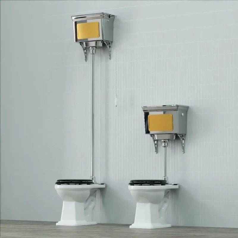 Victorian Retro industrial wind metal electroplating high water tank toilet toilet toilet