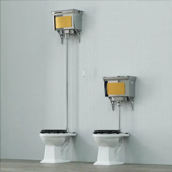 Victorian Retro industrial wind metal electroplating high water tank toilet toilet toilet