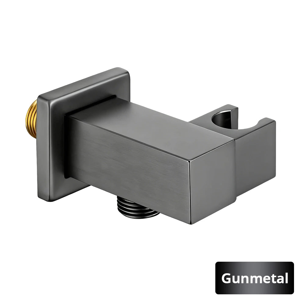 Handheld Shower Holder Bracket Gold Small Portable Wall-Mounted Polished Brass For Bathroom Hardware