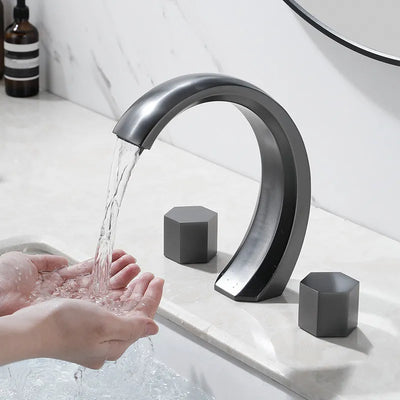 Balboa-New 2024 modern 8" inch wide spread bathroom faucet