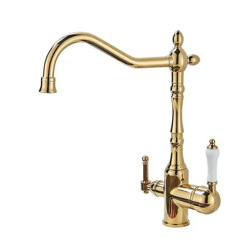 Marie - French Brass Kitchen three in one pure Water Faucet