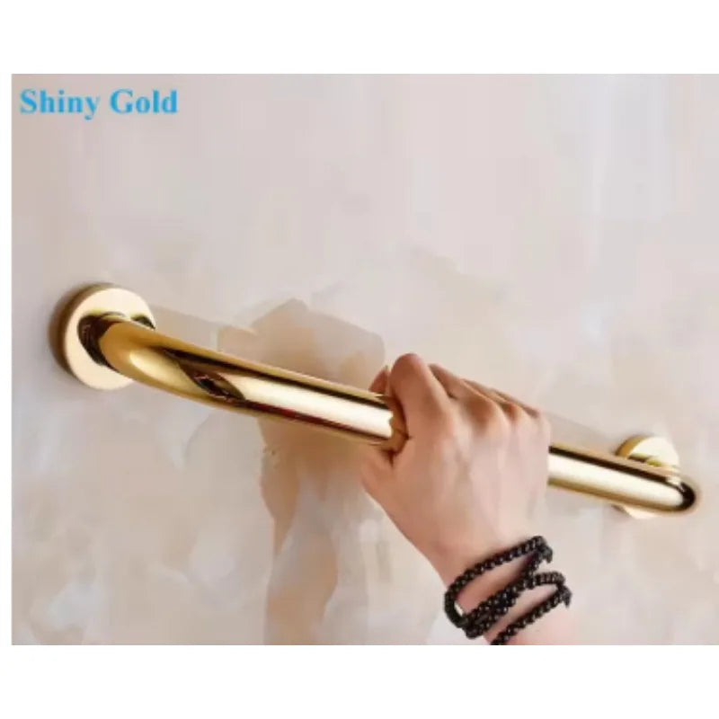 1Piece Brass Bath Shower Safety Grab Bar Handicapped Elderly Towel Hanging Rose Gold Oil Rubbed Bronze Antique Anti-slip Rail