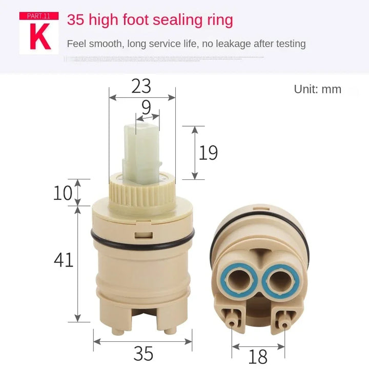 Faucets Mixing Spool Valve 25 MM/35 MM/40 MM Cartridge Ceramic Cartridge Mixer Tap Kitchen Bath Basin Shower Taps Accessories