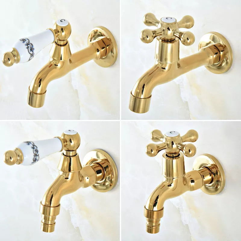 Victorian laundry wall mounted faucet