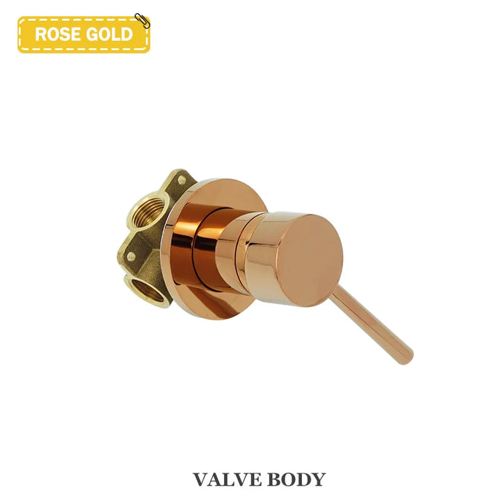 Round Brass Hidden Hot And Cold Water Mixing Valve Bathroom Wall-Mounted Single-Handle Shower Faucet Valve Body