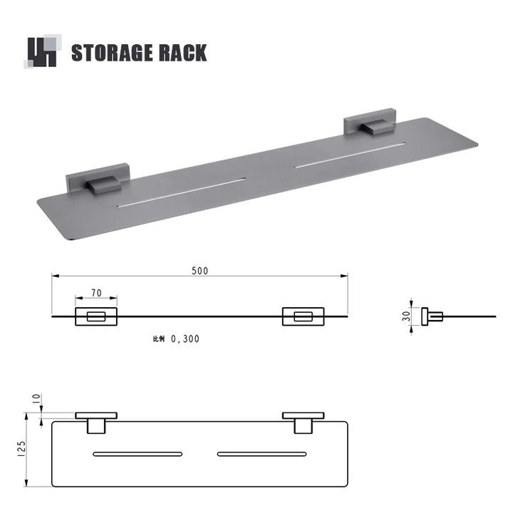 Gunmetal Stainless Steel Bathroom Hardware Towel Rack Toilet Paper Holder,Toilet Brush,Robe Hook Towel Bar Holder Grey Stainless