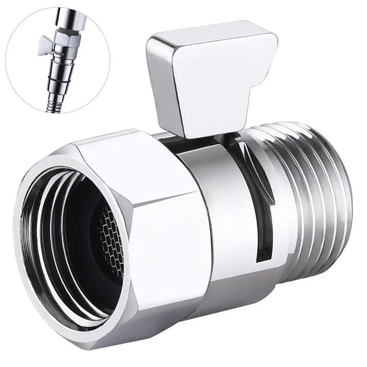 Bidet Shattaf Shower Flow Control Valve Female Male G1/2 Shower Head Shut Off Valve Quick-opening Diverter Valve Handheld Shower Head