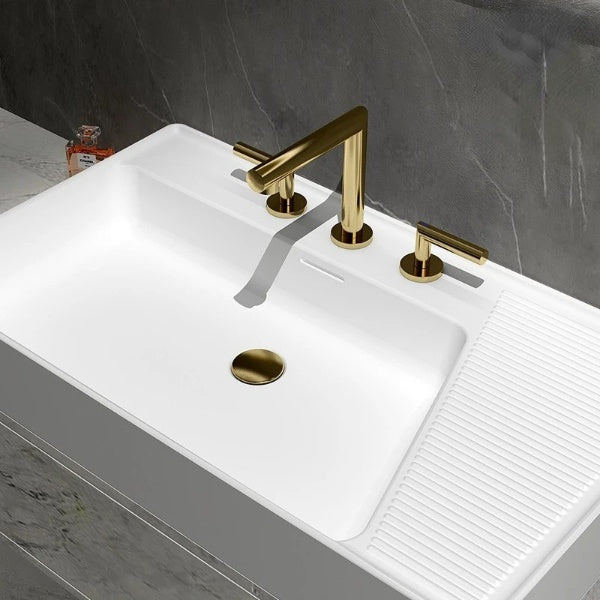 Gothic- New 2024 modern Euro design 8" inch wide spread bathroom faucet