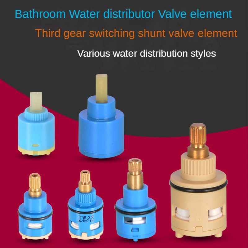 22/26mm Brass ABS Shower Faucet Column Ceramic Disc Cartridge Mixing Valve Mixer Shower Bar Tap Bath Mixing Valve Bathroom