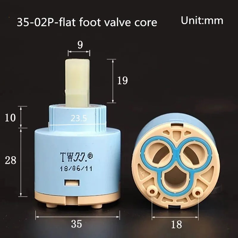 Tap Mixing High Spool Valve 25mm/35mm/40mm Faucet Accessories Ceramic Cartridge Faucet Cartridge Mixer Kitchen Bath Basin Shower