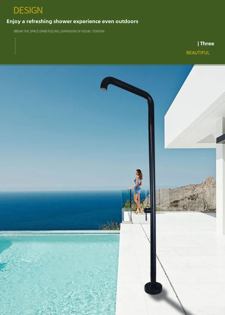 Modern Black Freestanding Floor Mounted Bathtub Faucet with Handheld Shower