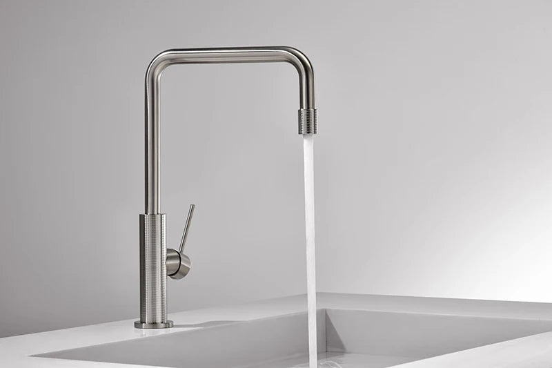 KODO-Brushed Rose Gold/Brushed Gold Kitchen Sink Faucet 304 Stainless Steel 360 Rotation Hot & Cold Sink Mixer Kitchen Faucet