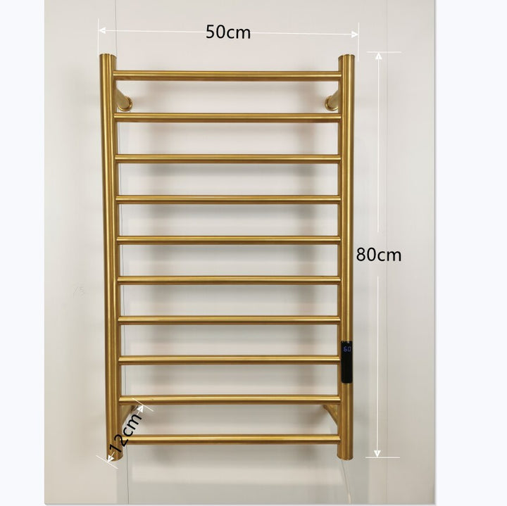 Brushed gold programable bluetooth Wifi towel warmer 23"x40"H T4