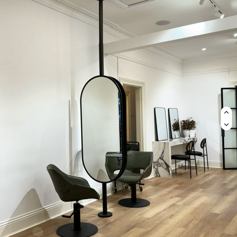 CUSTOM YOUR OWN DESIGN- Oval ceiling mount bathroom Double Sided mirrors NO LED light.