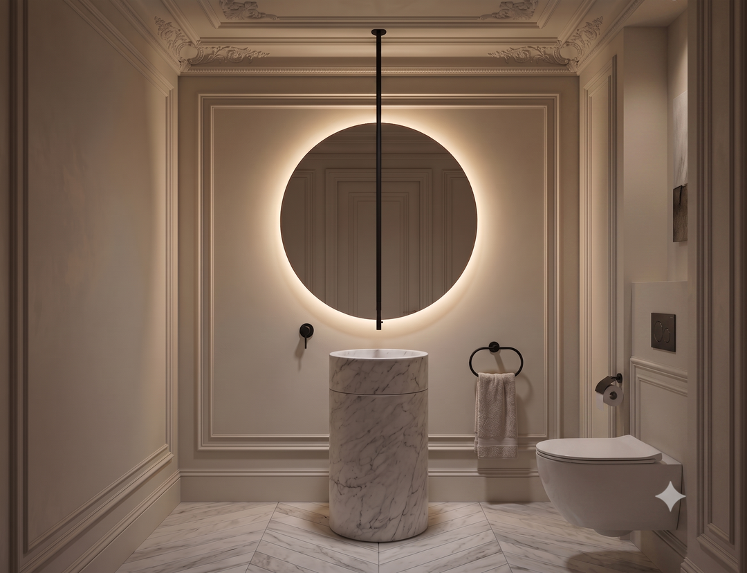 Salvatori Pipe - Ceiling Mount Bathroom Faucet