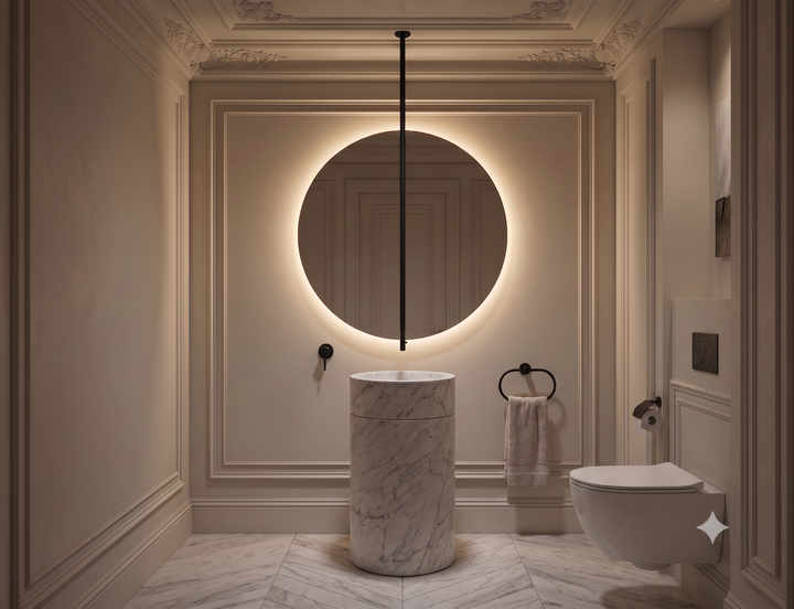 Salvatori Pipe - Ceiling Mount Bathroom Faucet