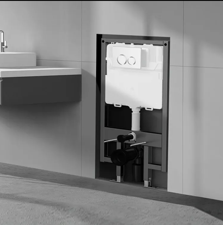 Cerebro- Intelligent Black Matte Smart Wall Mounted  Bidet Luxury Model T32 Completed Kit