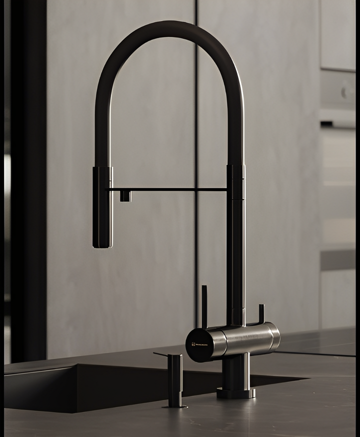 Brazilia-Faucet Chrome Deck Mounted Kitchen Mixer Tap 360 Rotate Drinking Sink Tap Water Purification Tap Crane For Kitche