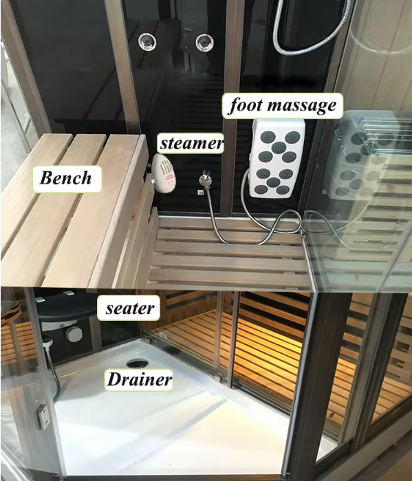Custom-Multi Function Cabin Steam Sauna Room System 804