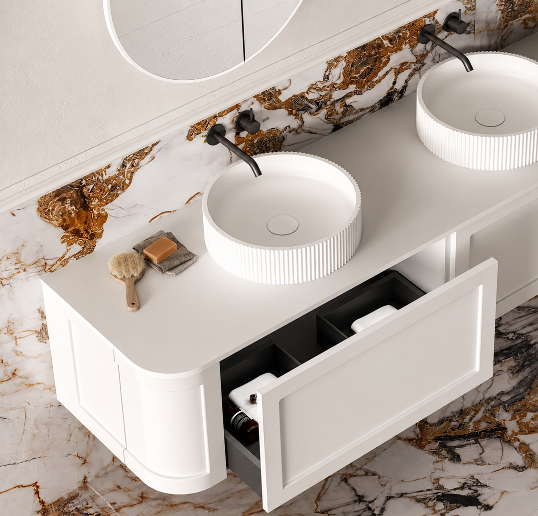 Sidney - wall hung floating bathroom vanity