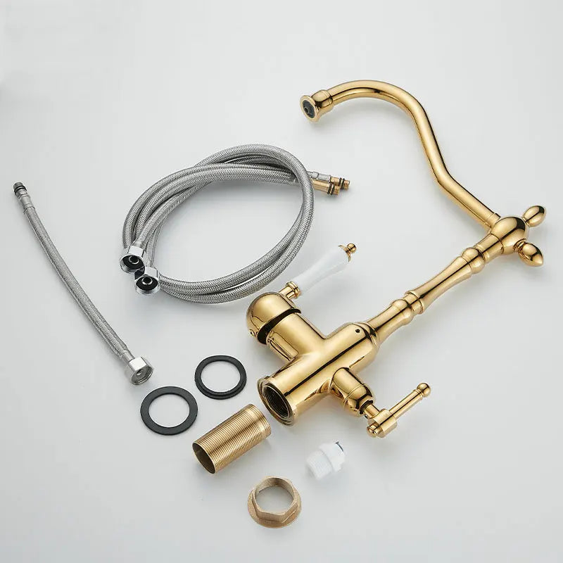 Marie - French Brass Kitchen three in one pure Water Faucet
