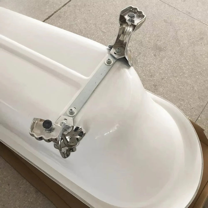 Victorian Sitting Acrylic Freestanding Bathtub with Cooper Clawfoot Legs