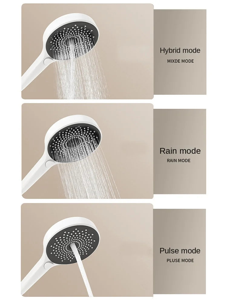 Aston-Constant Temperature White Embedded Wall-Mounted Rainfall Shower System with Intelligent Digital Display