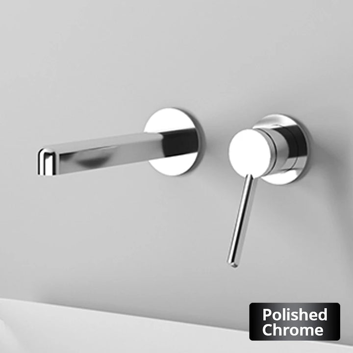 Hot And Cold Basin Faucet Single Handle Single Spout Sink Wash Mixer Wall Mounted Bathroom Tap