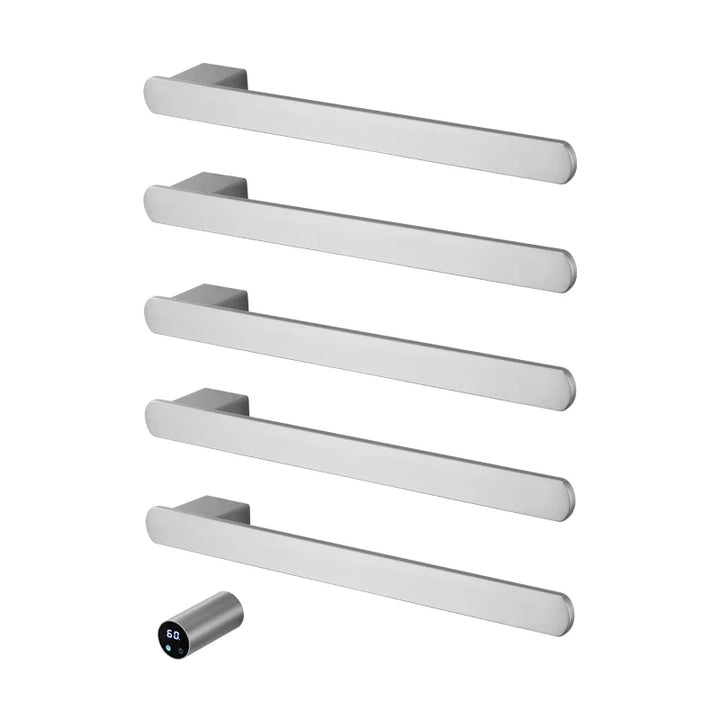 Sleek CleanDesign Electric Heated Towel Rails Bathroom Smart Control Towel Dryer  SS304 Hidden Wire 110V CSA