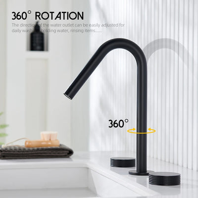 System - New modern 2024 8" inch wide spread bathroom faucet