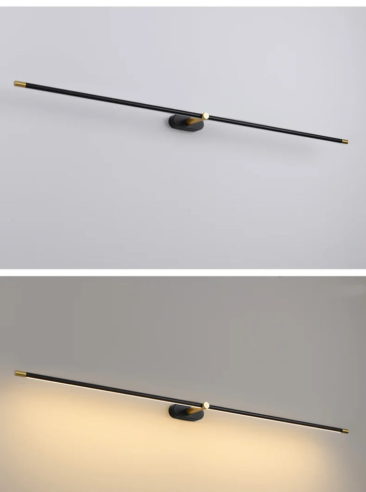 Modern Led Mirror lights lamp for mirror bathroom wall lamp sconce Length680/980mm White/Black/Gold Color Finished