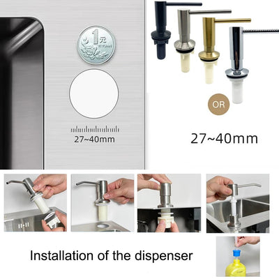 Brushed Gold Kitchen soap dispenser