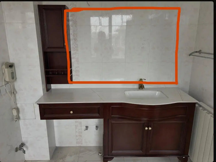 Mayfair-  American style bathroom cabinet combination solid wood washbasin, rock board integrated seamless ceramic basin