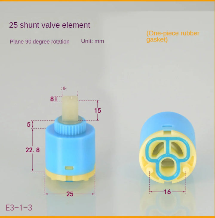 22/26mm Brass ABS Shower Faucet Column Ceramic Disc Cartridge Mixing Valve Mixer Shower Bar Tap Bath Mixing Valve Bathroom