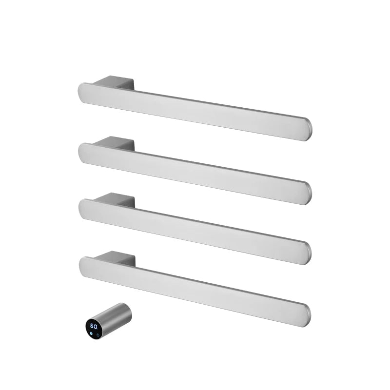 Sleek CleanDesign Electric Heated Towel Rails Bathroom Smart Control Towel Dryer  SS304 Hidden Wire 110V CSA