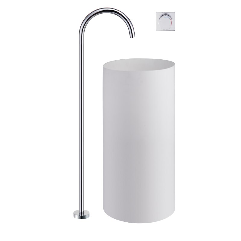 New Nordic Design Freestanding Tall Vessel Sink Faucet