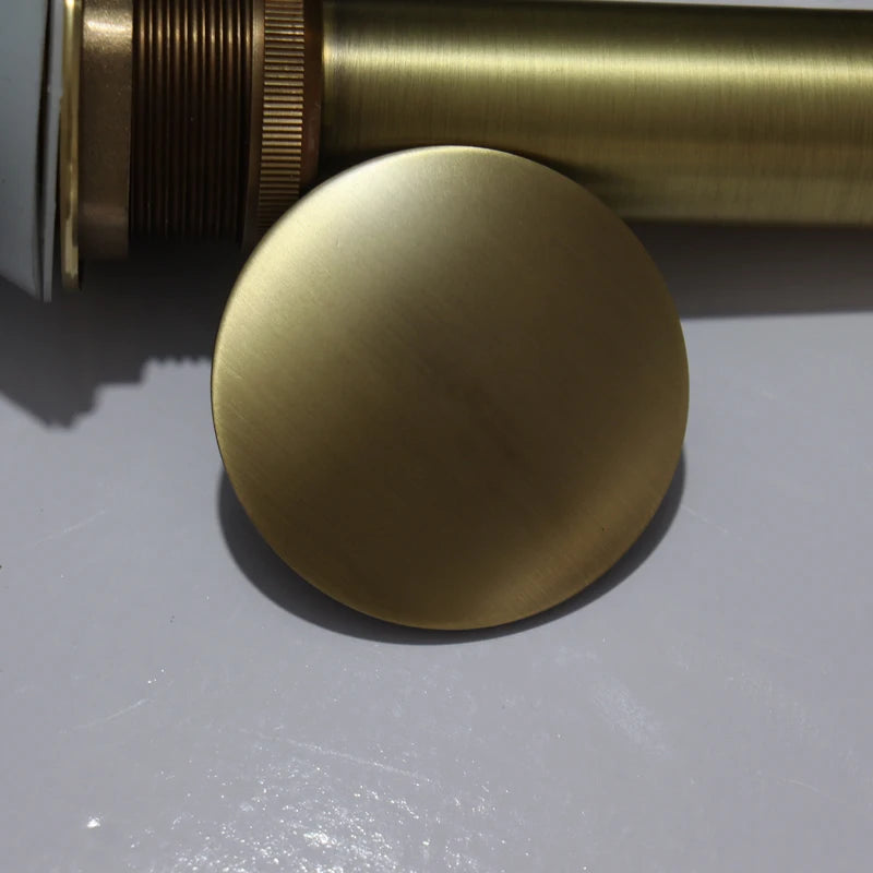 Bathroom Accessories Brass Top of Bathroom Sink Drain Antique Pop Up Drain Parts