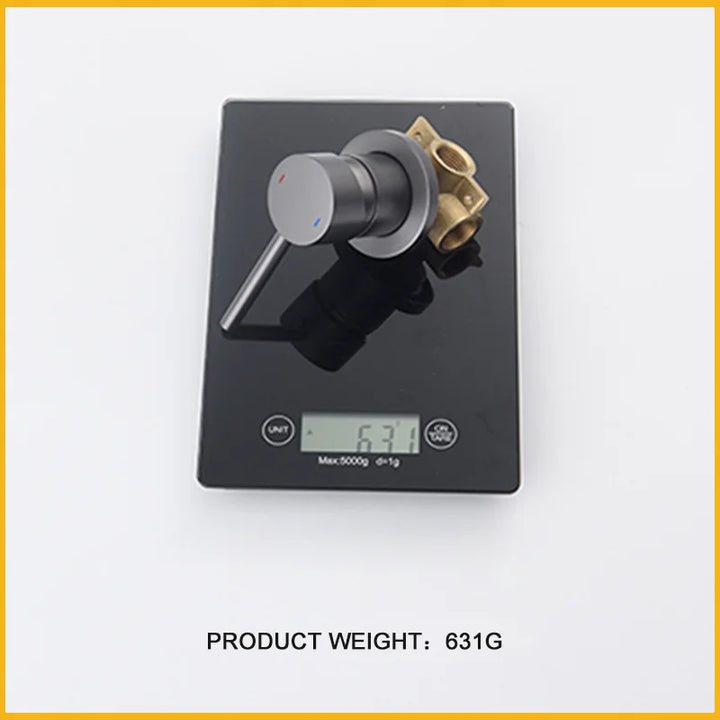 Round Brass Hidden Hot And Cold Water Mixing Valve Bathroom Wall-Mounted Single-Handle Shower Faucet Valve Body